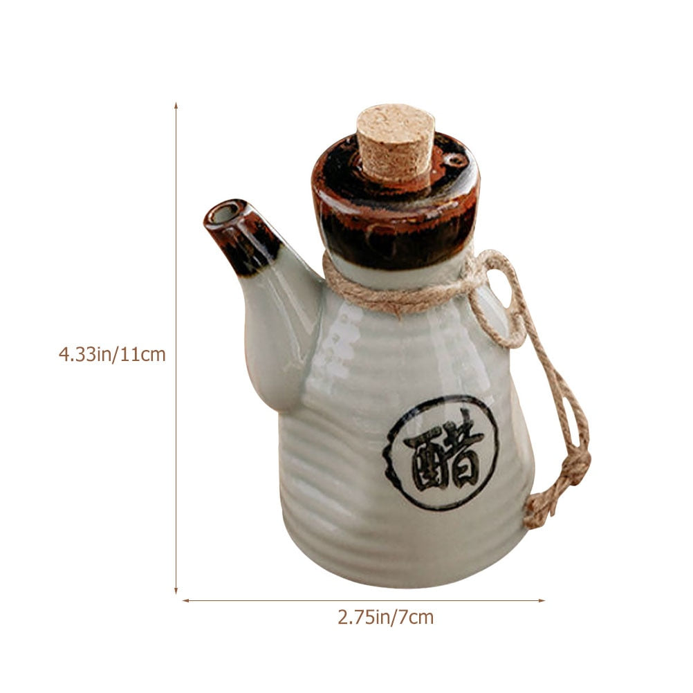 Japanese Porcelain Ceramic Soy Sauce & Seasoning Dispenser