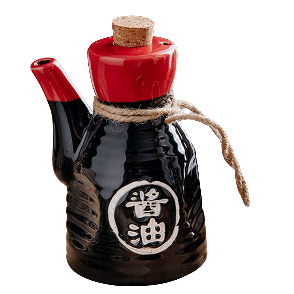 Japanese Porcelain Ceramic Soy Sauce & Seasoning Dispenser